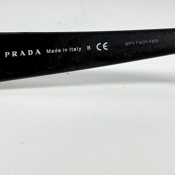 PRADA Eyeglasses VPR22M 1AB-1O1 Black FRAMES ONLY Italy 53-16-135 20135 - Picture 6 of 7